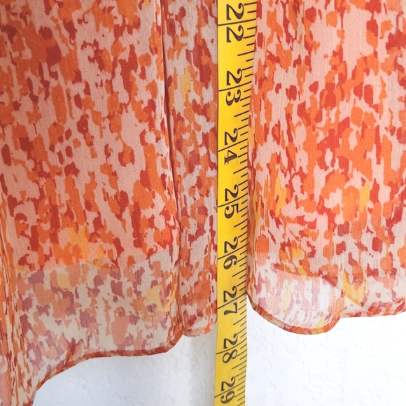 Eci New York halter top orange yellow beads embellish - Picture 4 of 7